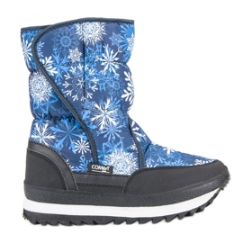 Warme Winter-Schneestiefel blau