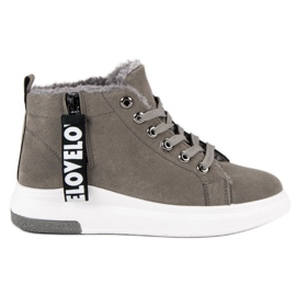 Warme graue Sneakers
