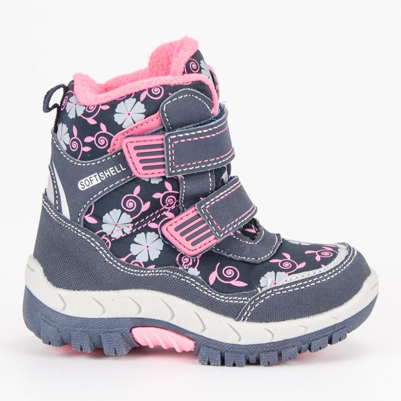American Club Amerikanische Winterschuhe blau rosa