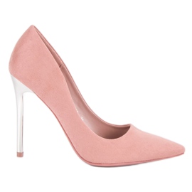 Seastar Pumps aus puderfarbenem Wildleder rosa