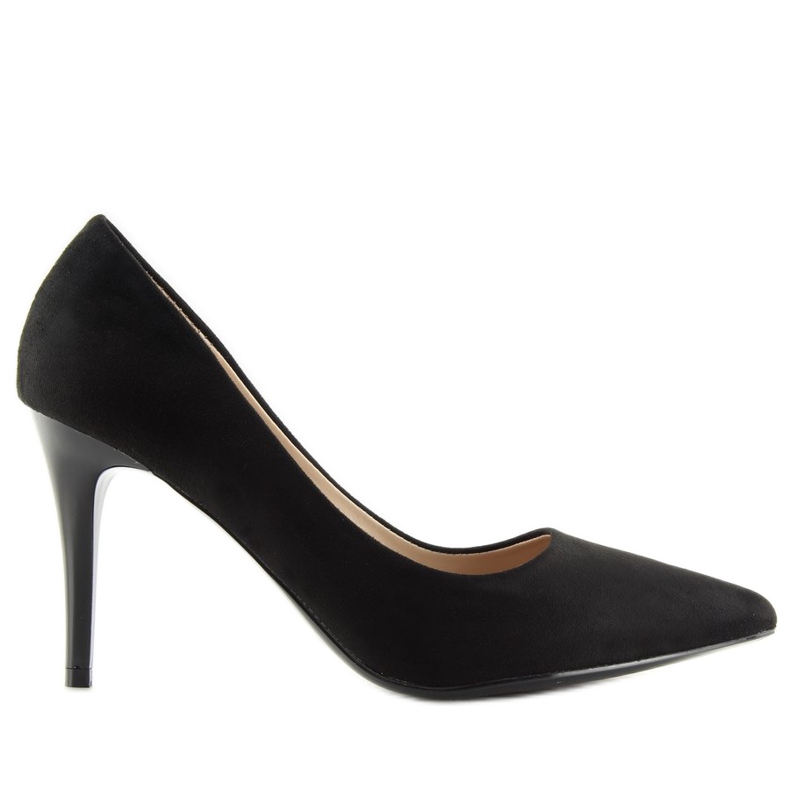 Pumps auf schwarzem Wildleder B-79 Schwarzer Stilettoabsatz