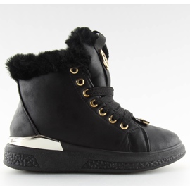 Schwarze isolierte Sneaker F506 schwarz