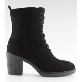 Schnür-High Heels schwarz 3638 schwarz