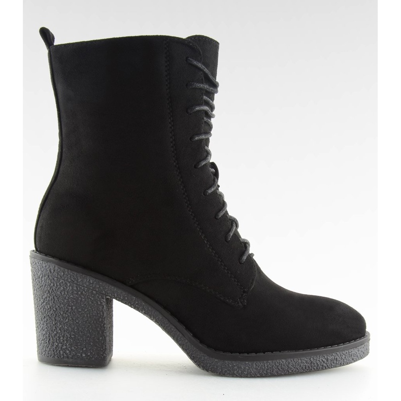 Schnür-High Heels schwarz 3638 schwarz