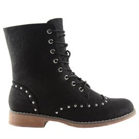 Schwarze Arbeiter mit Nieten B5211-KB Schwarz