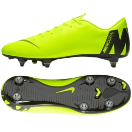 Nike Mercurial Vapor 12 Academy Sg Pro M AH7376-701 Fußballschuhe mehrfarbig grün