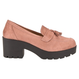 Ch. Creation Stylische Mokassinschuhe rosa