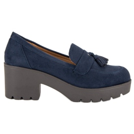 Ch. Creation Stylische Mokassinschuhe blau