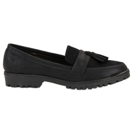 Queen Vivi Schwarze Loafer