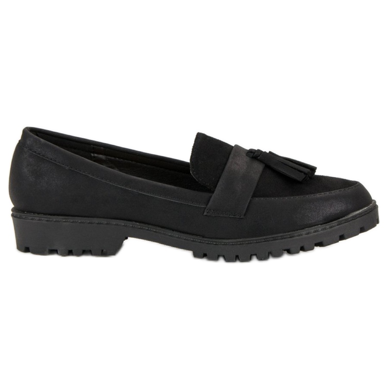 Queen Vivi Schwarze Loafer