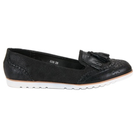 Super Me Stylische Loafer schwarz