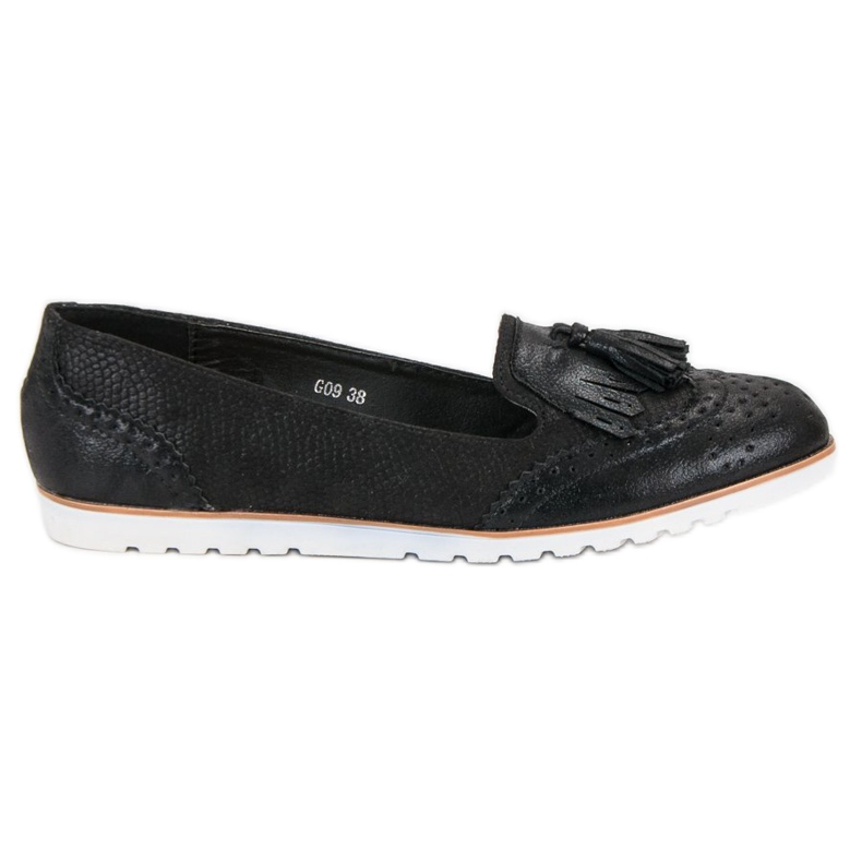 Super Me Stylische Loafer schwarz