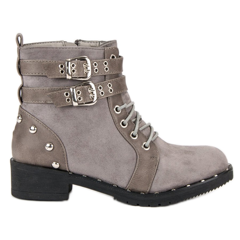 Clowse Modische Arbeitsstiefel grau