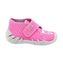 Befado Kinderschuhe 112P185 Hausschuhe rosa