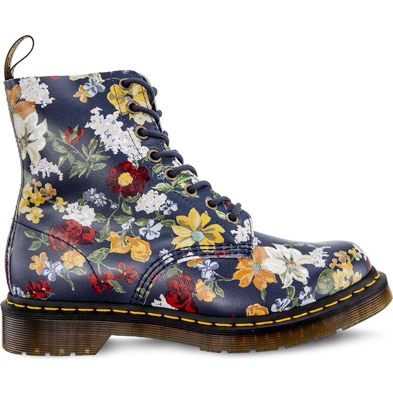 Dr. Martens Darcy Floral 1460 Pascal DM'S Navy - Darcy Floral - Rückhandkorn mehrfarbig navy blau