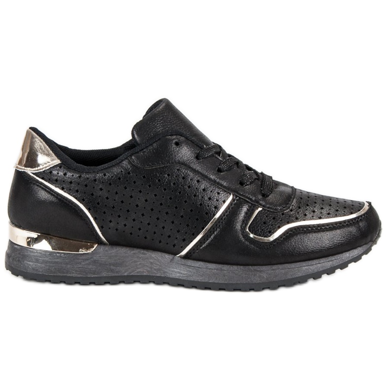 Bequeme Sportschuhe schwarz