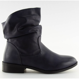 Dunkelblaue Damenstiefel 1127-PA DK.BLUE marineblau