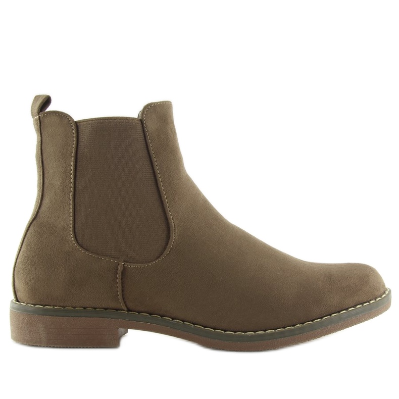 Damen Chelsea Boots, braun 491 Khaki