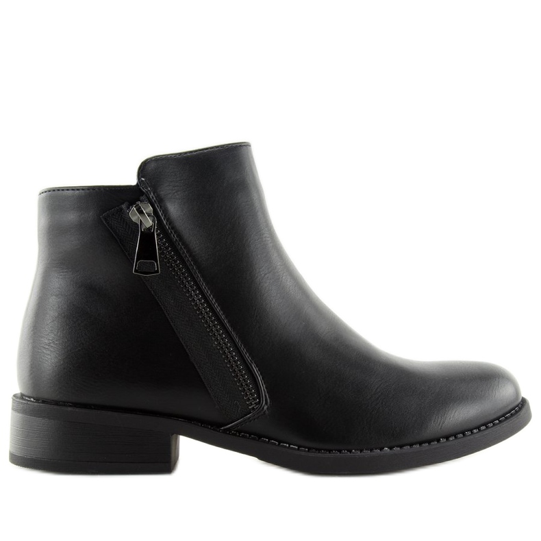 Schwarze Chelsea-Boots für Damen 7352-PA Schwarz