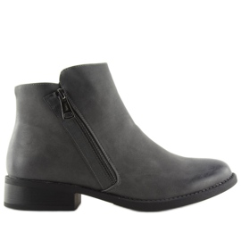 Graue Chelsea Boots für Damen 7352-PA Grau