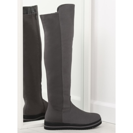 Grau Überstiefel für Damen A-177 grau