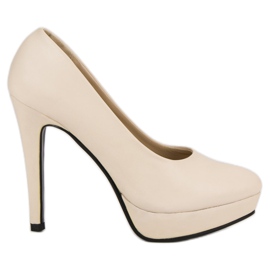 J. Star Sexy High Heels auf dem Plateau braun