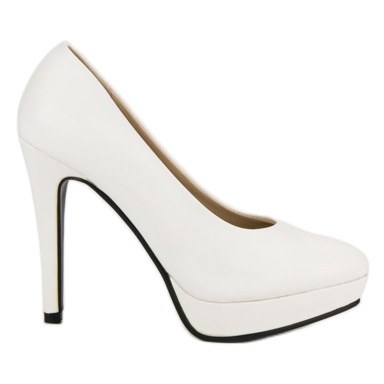 J. Star Sexy High Heels auf dem Plateau weiß