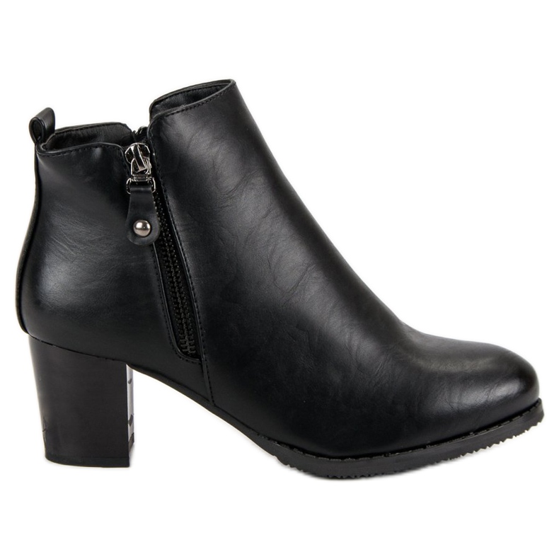 J. Star Klassisch elegante Stiefel schwarz