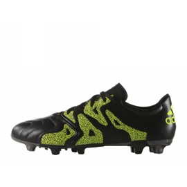 Adidas X 15.3 FG / AG Leder B26971 Fußballschuhe schwarz schwarz