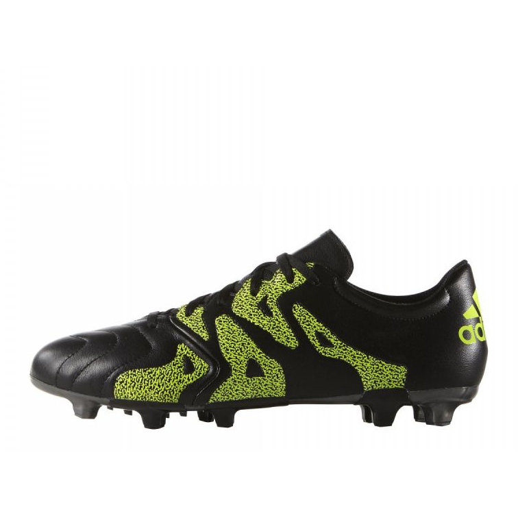 Adidas X 15.3 FG / AG Leder B26971 Fußballschuhe schwarz schwarz