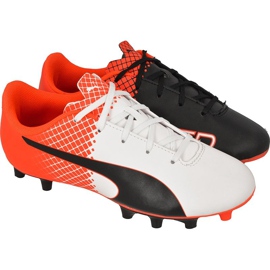 Puma evoSPEED 5.5 Tricks Fg Jr 10362903 Fußballschuhe mehrfarbig rot