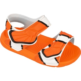 Adidas Disney Akwah 9 I Nemo Kinder AF3921 Sandalen weiß orange