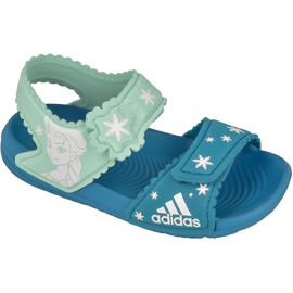 Adidas Disney Frozen AltaSwim Kinder BY8963 Sandalen blau grün