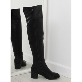 Schwarz SG-200 Schwarze Stiefel mit hohen Absätzen