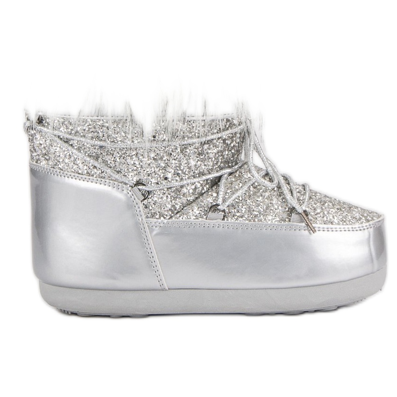 Modische Schneestiefel grau