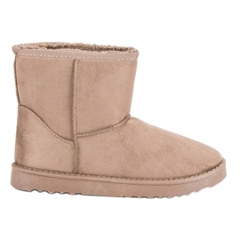 Schneestiefel aus Wildleder braun