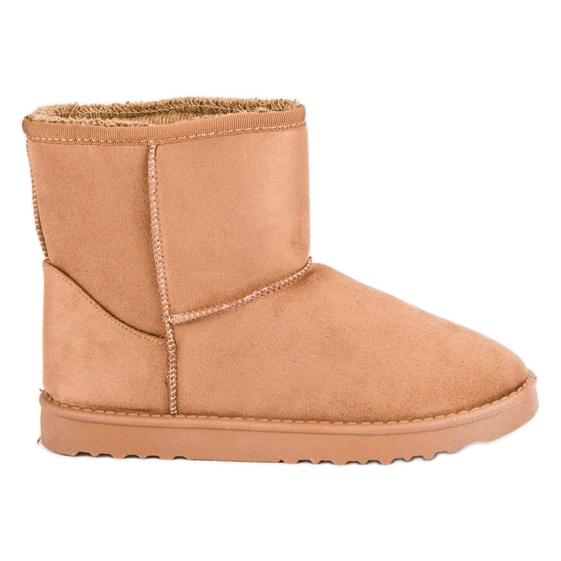 Schneestiefel aus Wildleder braun