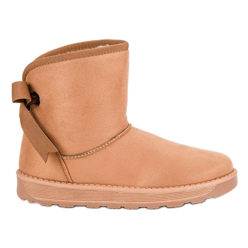 Mukluki mit Schleife braun