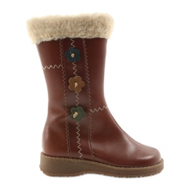 Zawadka Mädchenstiefel mit Fell Zawatka braun