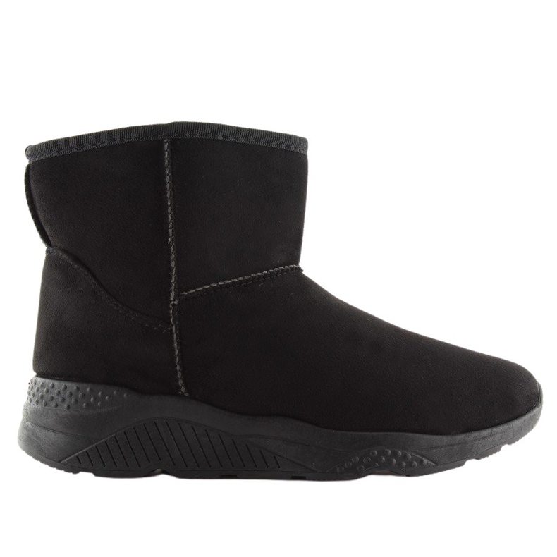 Schwarze Damen-Schneestiefel D009 Schwarz