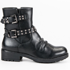 J. Star Modische Rockstiefel schwarz