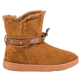 Dekoriertes Mukluki braun