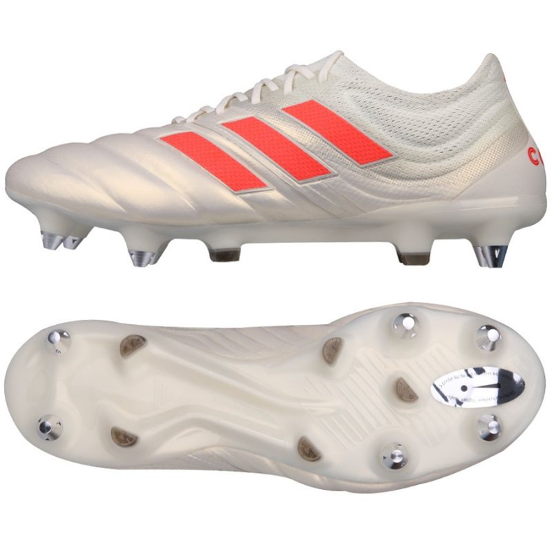 Adidas Copa 19.1 SG M F36075 Fußballschuhe silber-
