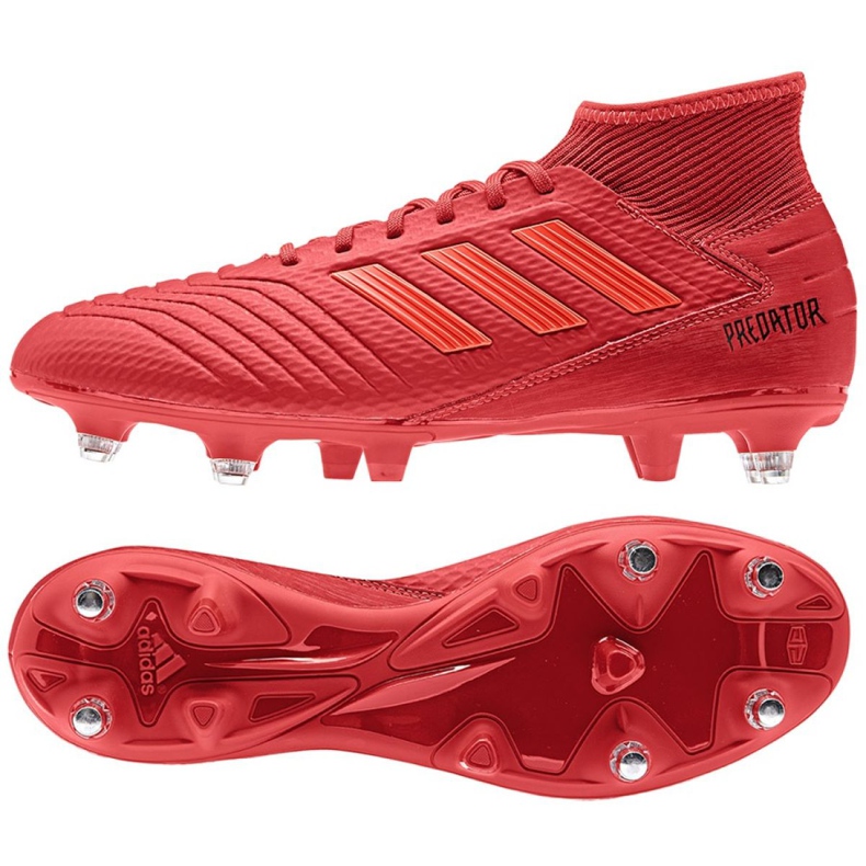 Adidas Predator 19.3 Sg M D97958 Fußballschuhe rot rot