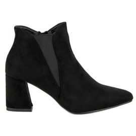 Belle Women Wildlederstiefeletten am Pfosten schwarz