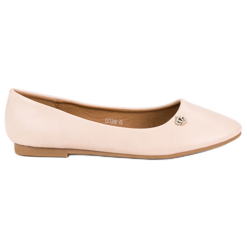 Beige Ballerinas mehrfarbig
