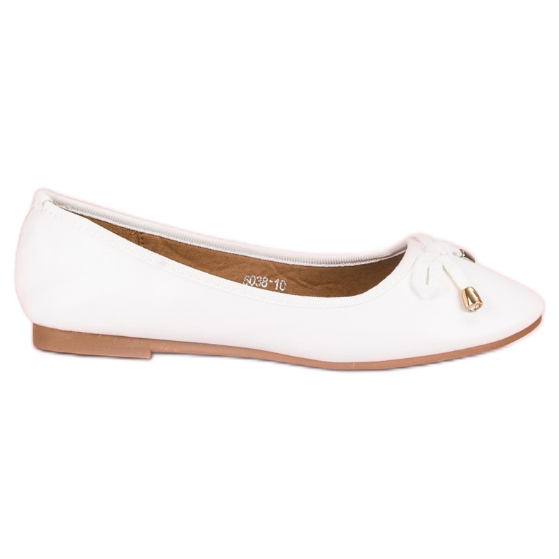 Weiße Ballerina mit Schleife