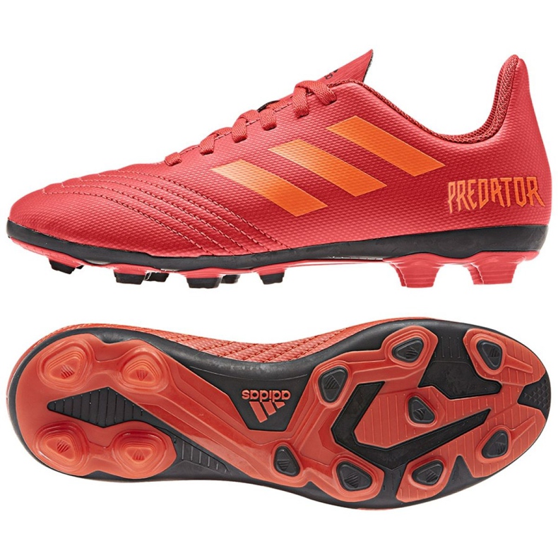 Adidas Predator 19.4 FxG Jr CM8541 Fußballschuhe mehrfarbig rot