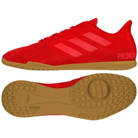 Hallenschuhe adidas Predator 19.4 In Sala M D97976 mehrfarbig rot