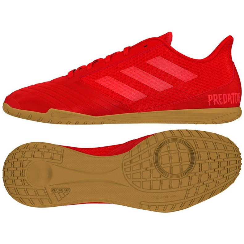 Hallenschuhe adidas Predator 19.4 In Sala M D97976 mehrfarbig rot